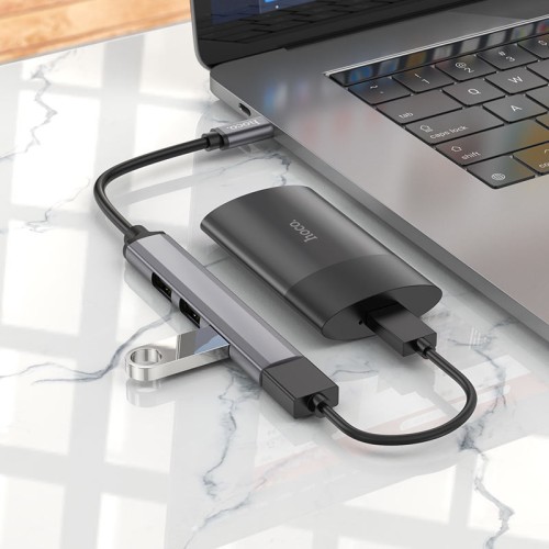 Hoco HB26 4-In-1 Type-C To USB3.0 And 3 USB2.0 Adapter
